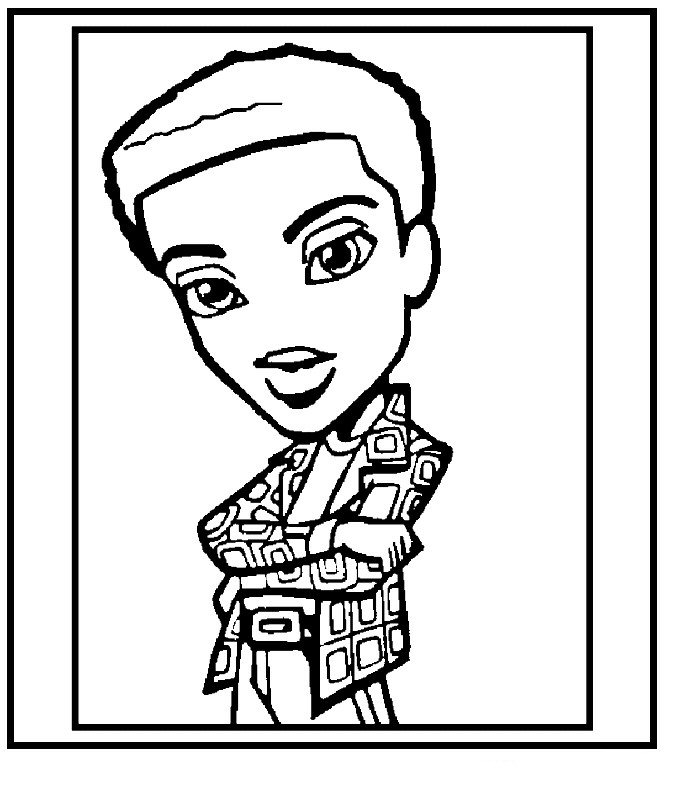 Kids n fun 12 Coloring Pages Of Bratz Boyz